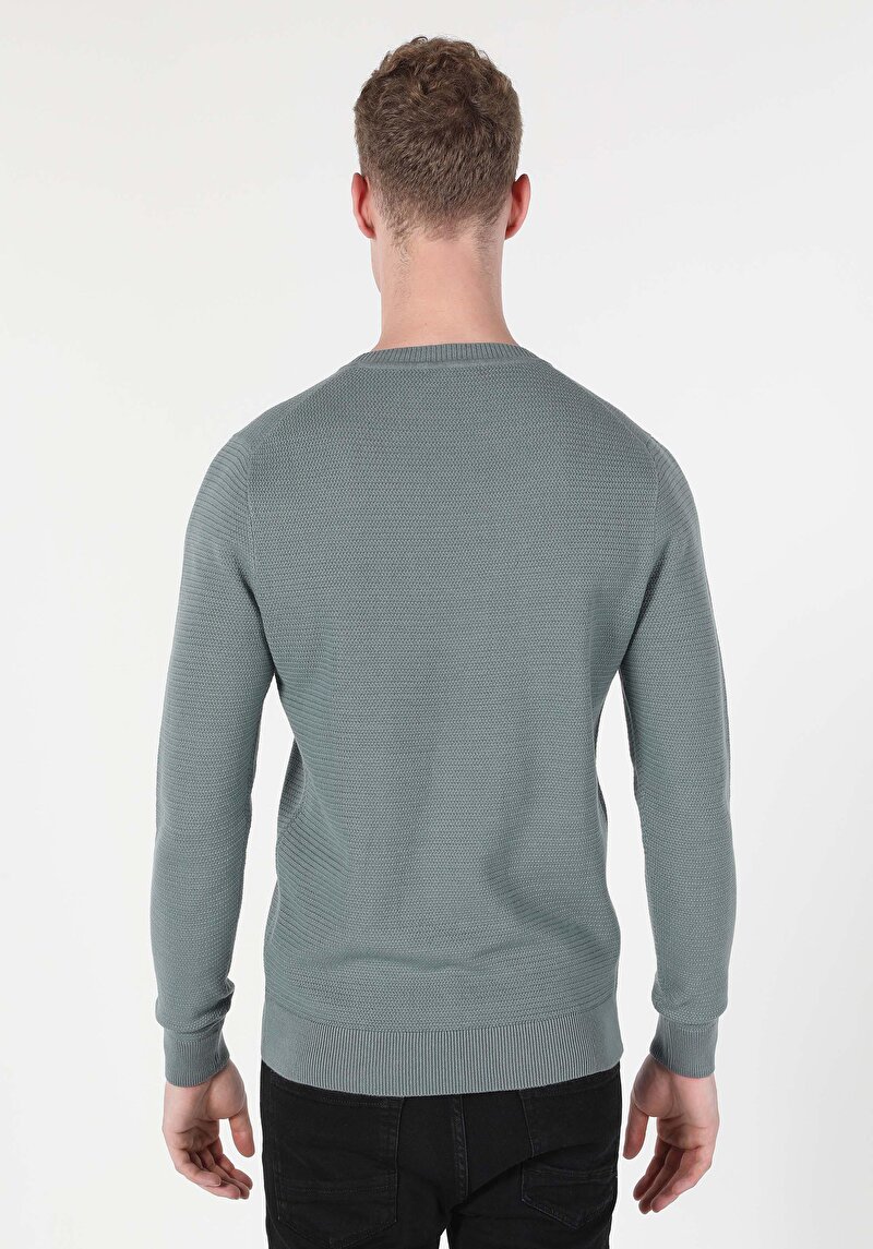 Imagine a Pulover De Barbati Verde Regular Fit Cl1046786