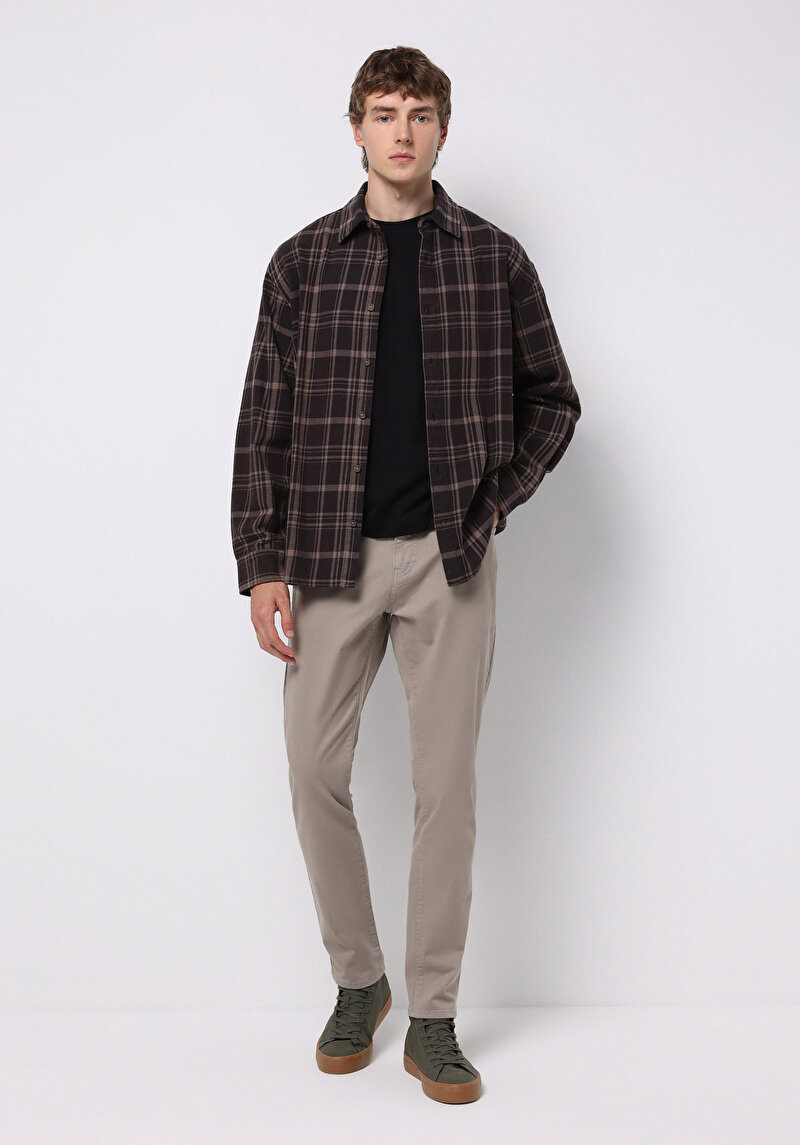 Afișați detalii pentru Pantaloni De Barbati Bej Straight Fit  Cl1049744