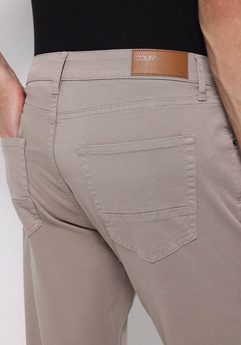 Afișați detalii pentru Pantaloni De Barbati Bej Straight Fit  Cl1049744