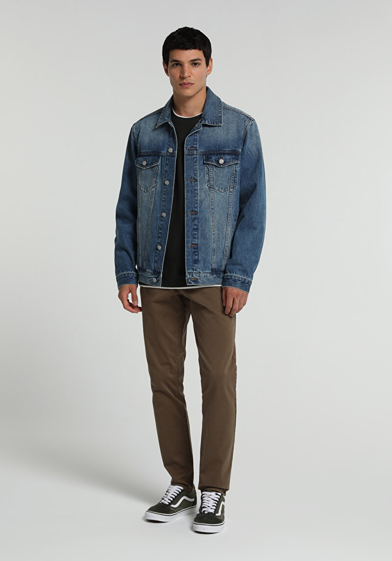Imagine a Pantaloni De Barbati Maro Slim Fit Cl1049749