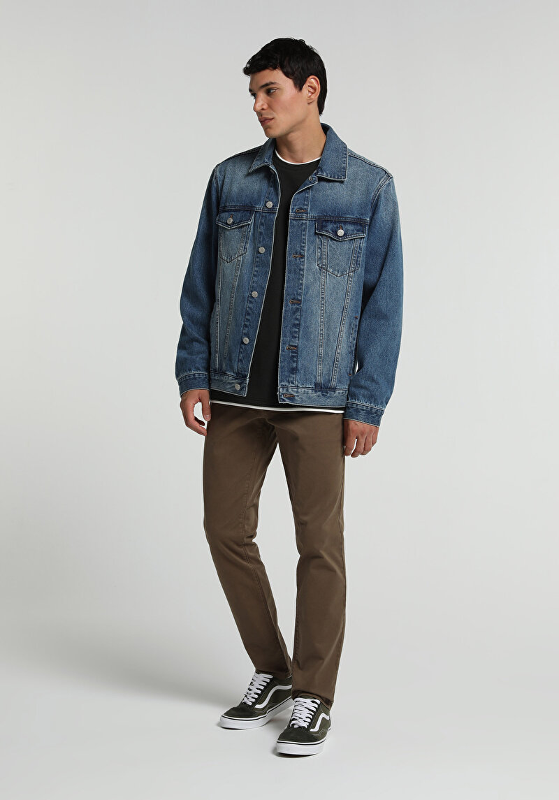 Imagine a Pantaloni De Barbati Maro Slim Fit Cl1049749