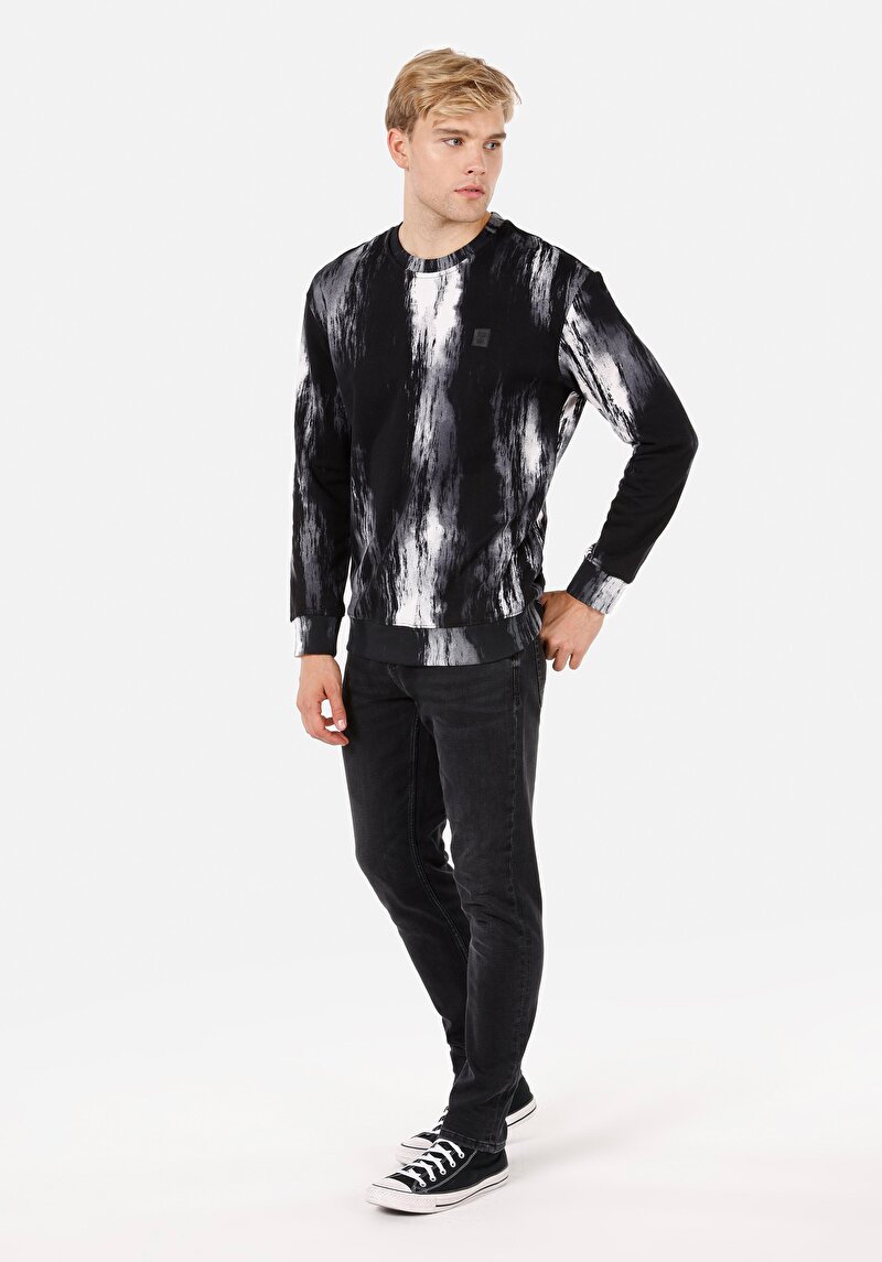 Afișați detalii pentru Hanorac Negru Pentru Bărbați Comfort Fit