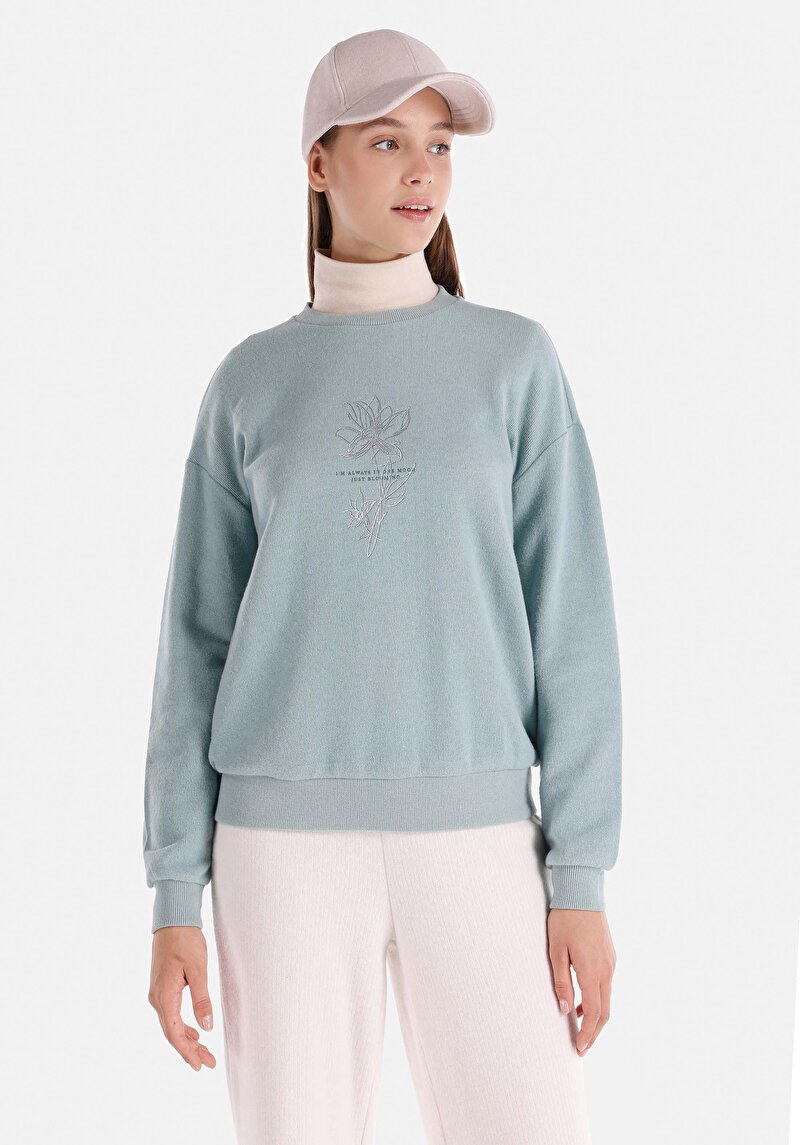 Imagine a Tricou Cu Maneca Lunga De Dama Verde Cl1066041