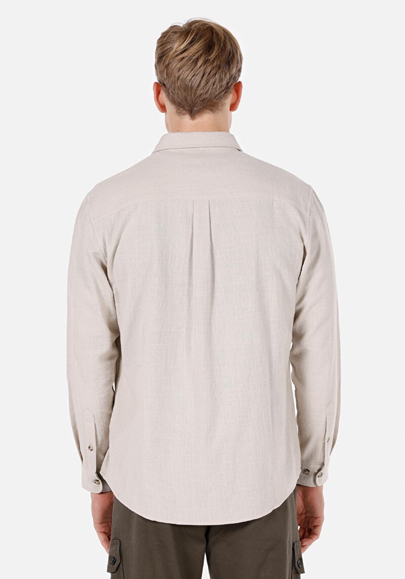 Afișați detalii pentru Camasa Cu Maneca Lunga De Barbati Alb Regular Fit  Cl1072116