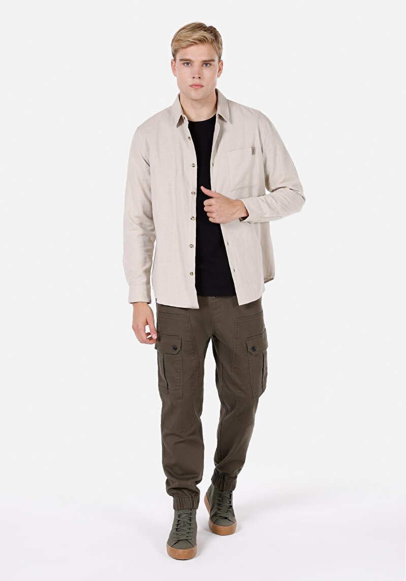 Afișați detalii pentru Camasa Cu Maneca Lunga De Barbati Alb Regular Fit  Cl1072116