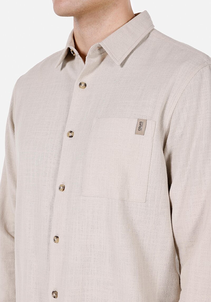 Afișați detalii pentru Camasa Cu Maneca Lunga De Barbati Alb Regular Fit  Cl1072116