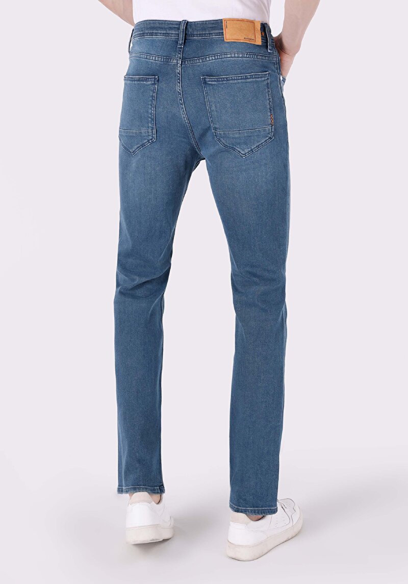 Afișați detalii pentru Pantaloni De Barbati Albastru Regular Fit 045 David Cl1064402