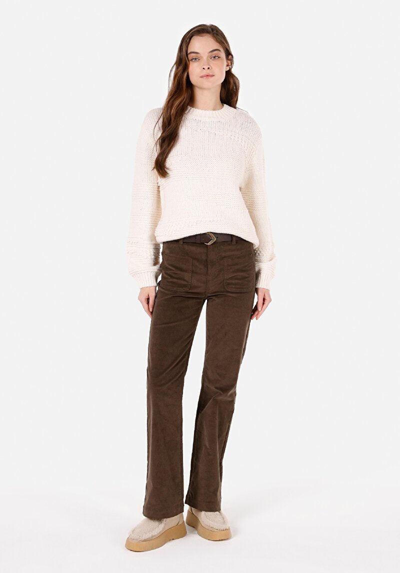 Imagine a Pulover De Dama Ecru Regular Fit Cl1072141