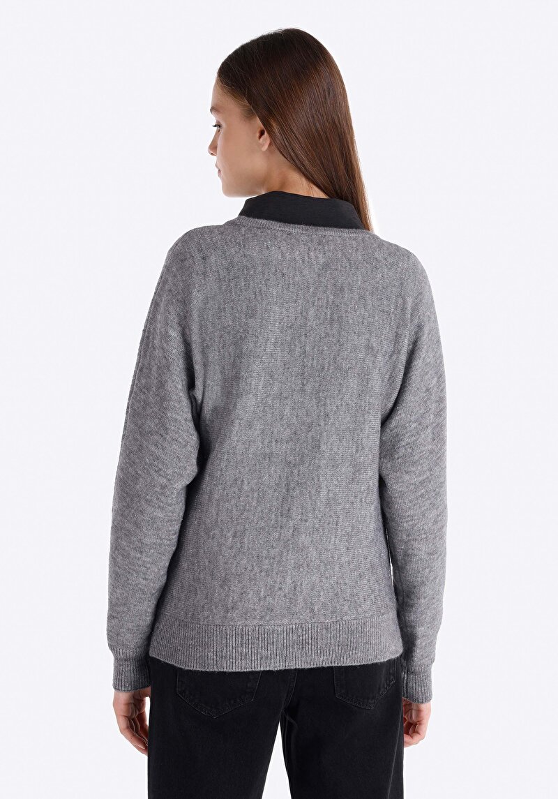 Imagine a Pulover De Dama Gri Regular Fit Cl1066256