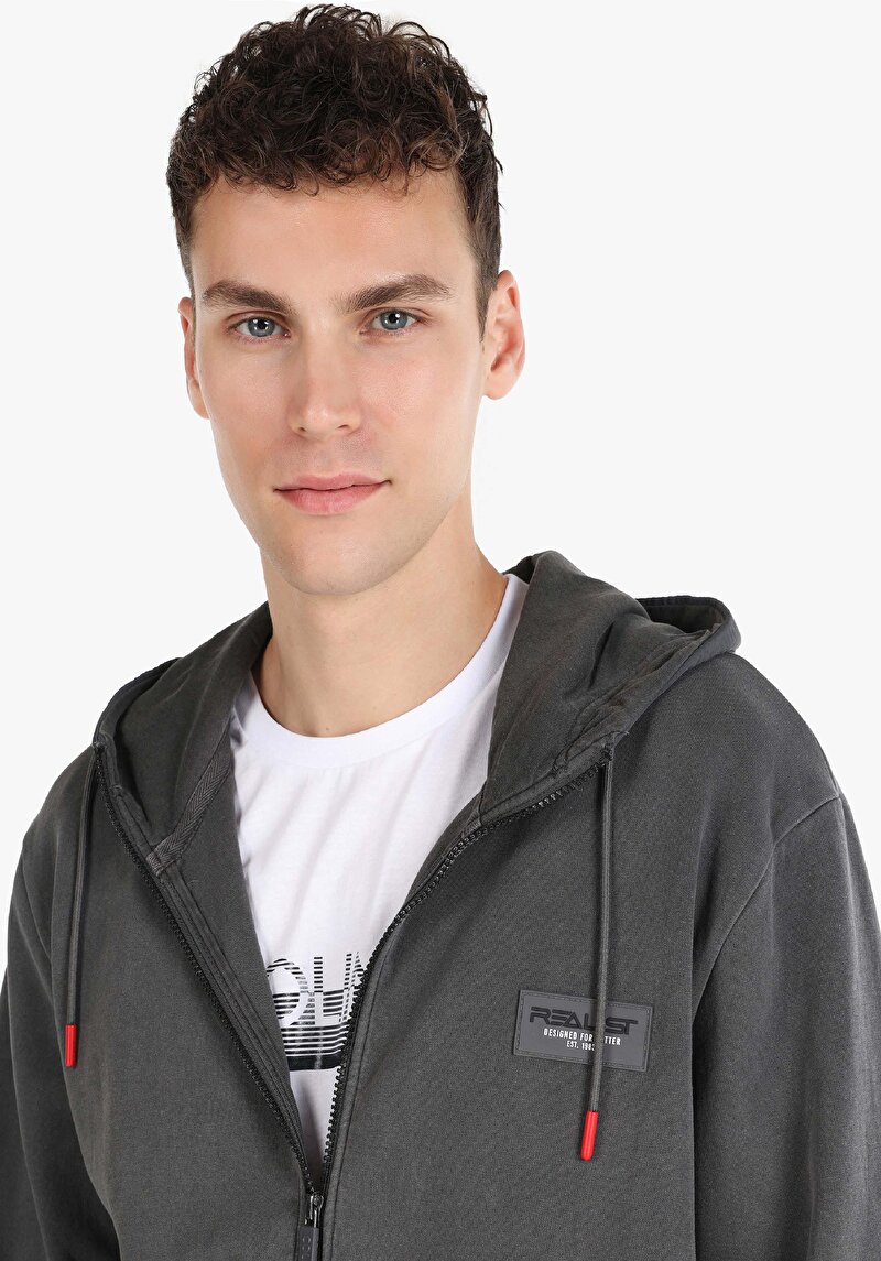 Afișați detalii pentru Jachetă Gri Pentru Bărbați Regular Fit