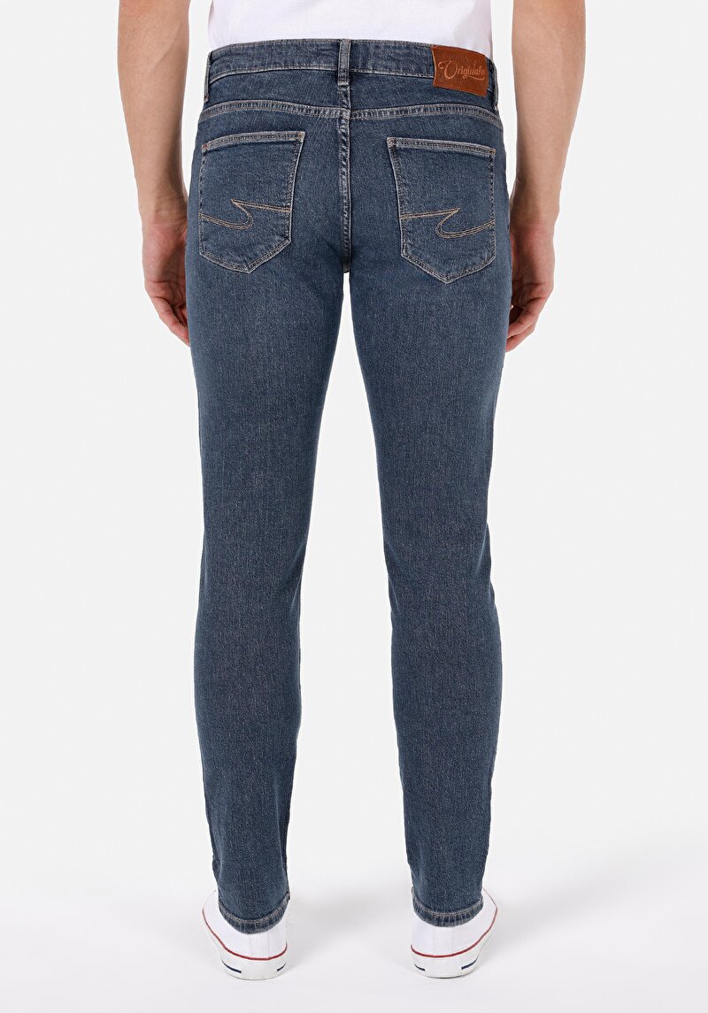 Imagine a Pantaloni De Barbati Albastru Slim Fit 041 Danny Cl1072196