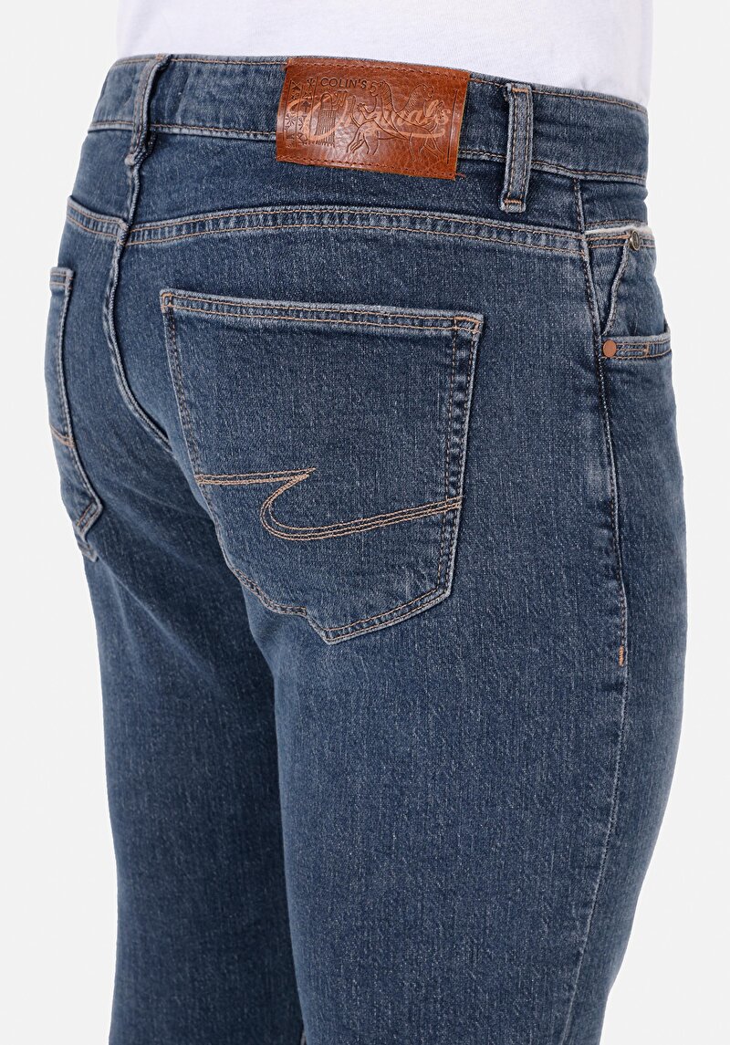 Afișați detalii pentru Pantaloni De Barbati Albastru Slim Fit 041 Danny Cl1072196