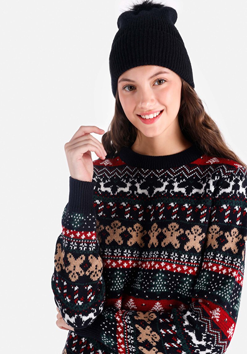 Afișați detalii pentru Pulover De Dama Albastru Marin Regular Fit  Cl1066279