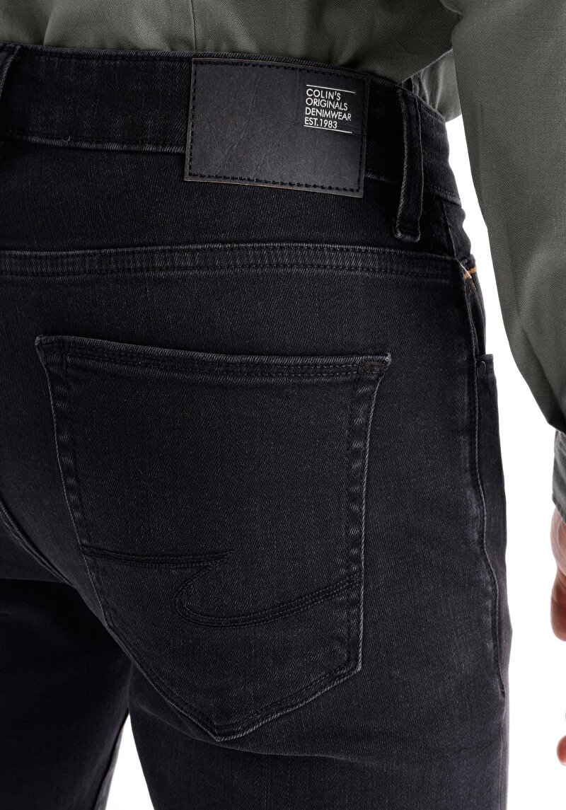 Afișați detalii pentru Blugi Din Denim Pentru Bărbați Cu Talie Joasă Și Talie İngustă Slim Fit