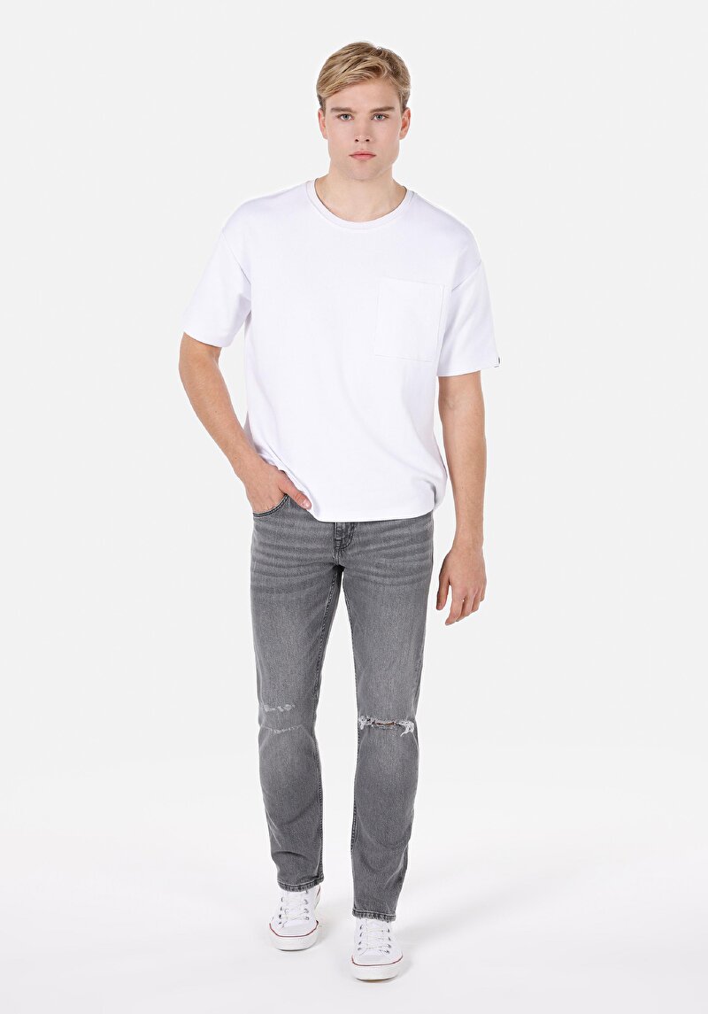 Imagine a Pantaloni De Barbati Negru Straight Fit 044 Karl Cl1072226