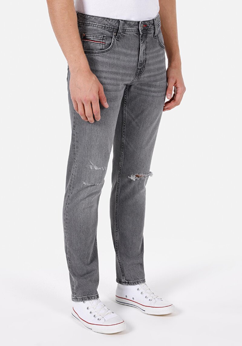 Afișați detalii pentru Pantaloni De Barbati Negru Straight Fit 044 Karl Cl1072226