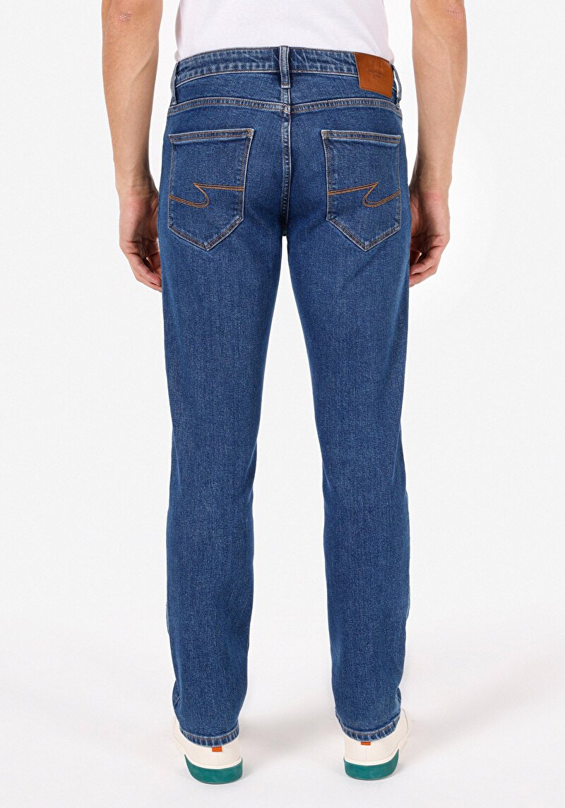 Afișați detalii pentru Pantaloni De Barbati Denim Straight Fit 044 Karl Cl1072227