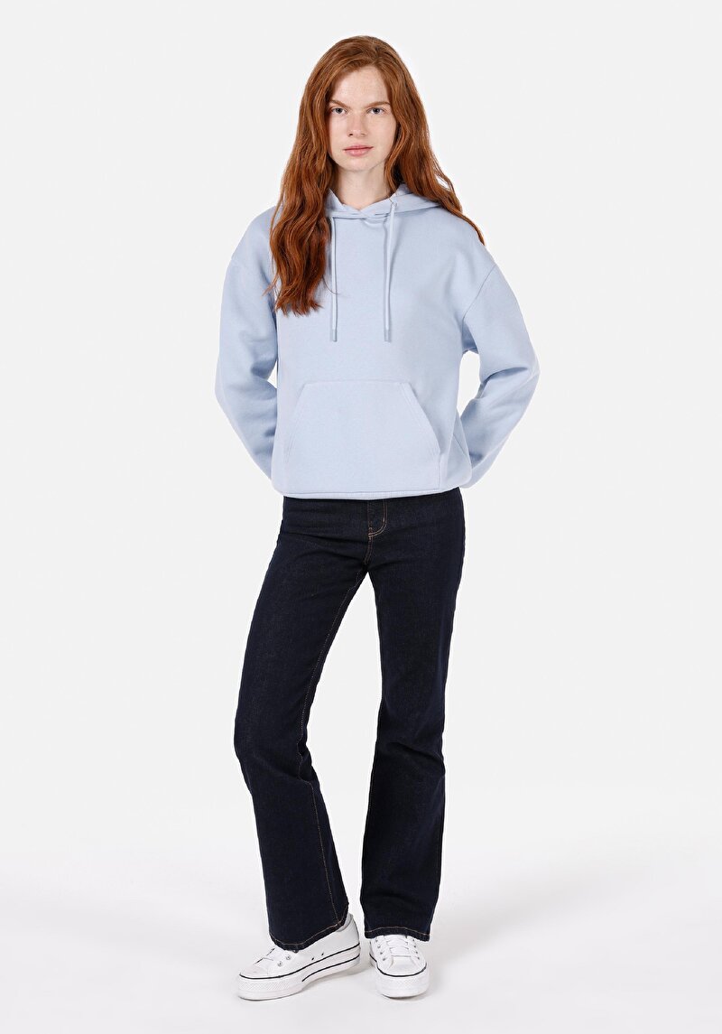 Afișați detalii pentru Hanorac / Bluza De Dama Albastru Regular Fit  Cl1072240