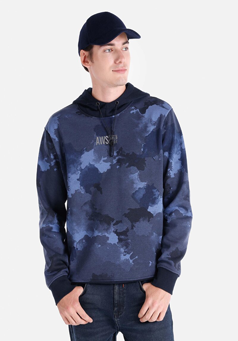 Imagine a Hanorac / Bluza De Barbati Albastru Marin   Cl1064612