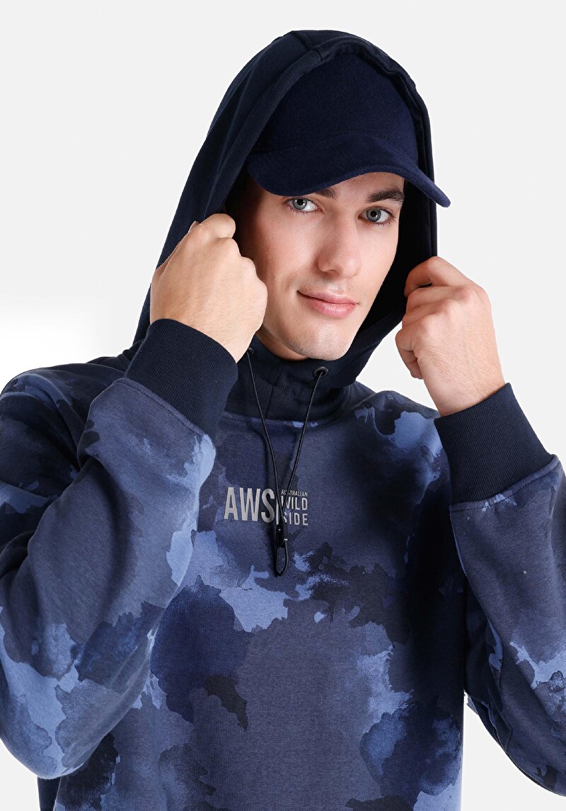 Afișați detalii pentru Hanorac / Bluza De Barbati Albastru Marin   Cl1064612