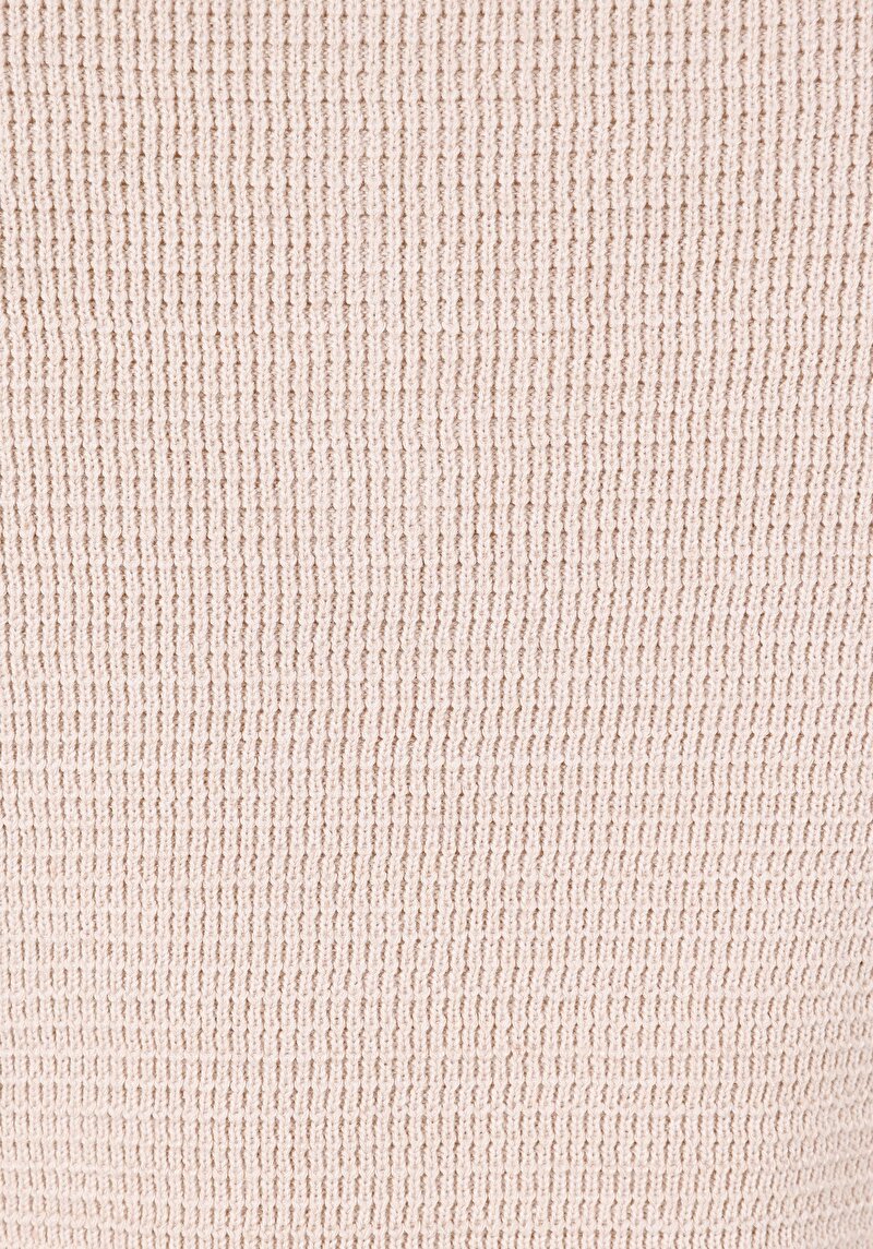 Afișați detalii pentru Pulover Ecru Pentru Bărbați Regular Fit Turtle Neck