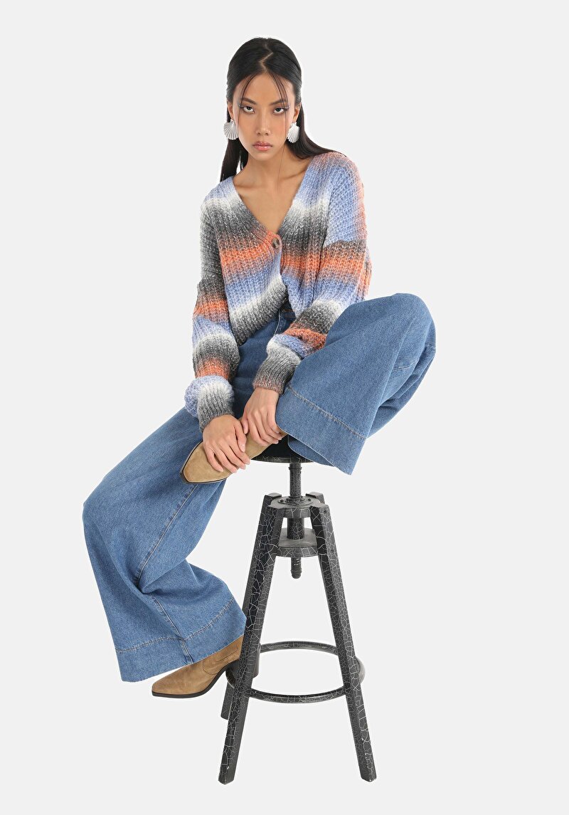 Afișați detalii pentru Cardigan Multicolor Pentru Femei Regular Fit