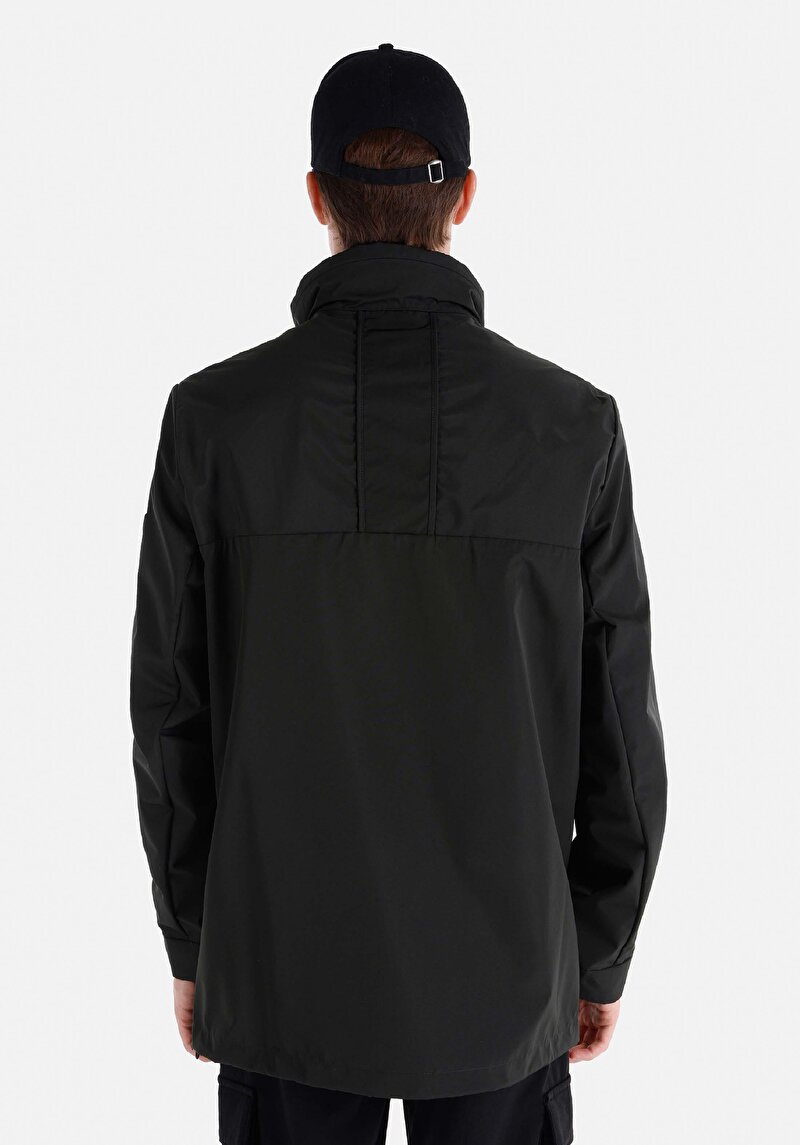 Imagine a Palton Verde Pentru Bărbați Regular Fit