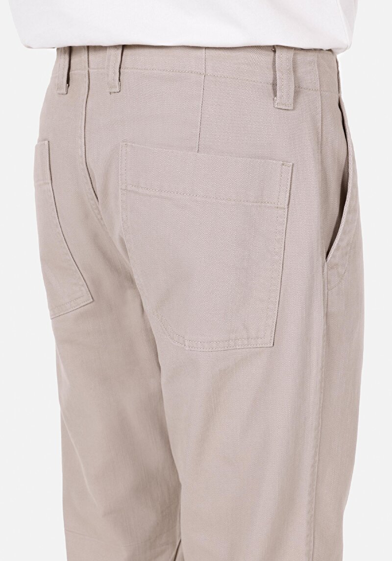 Afișați detalii pentru Pantaloni De Barbati Bej Loose Fit  Cl1072304