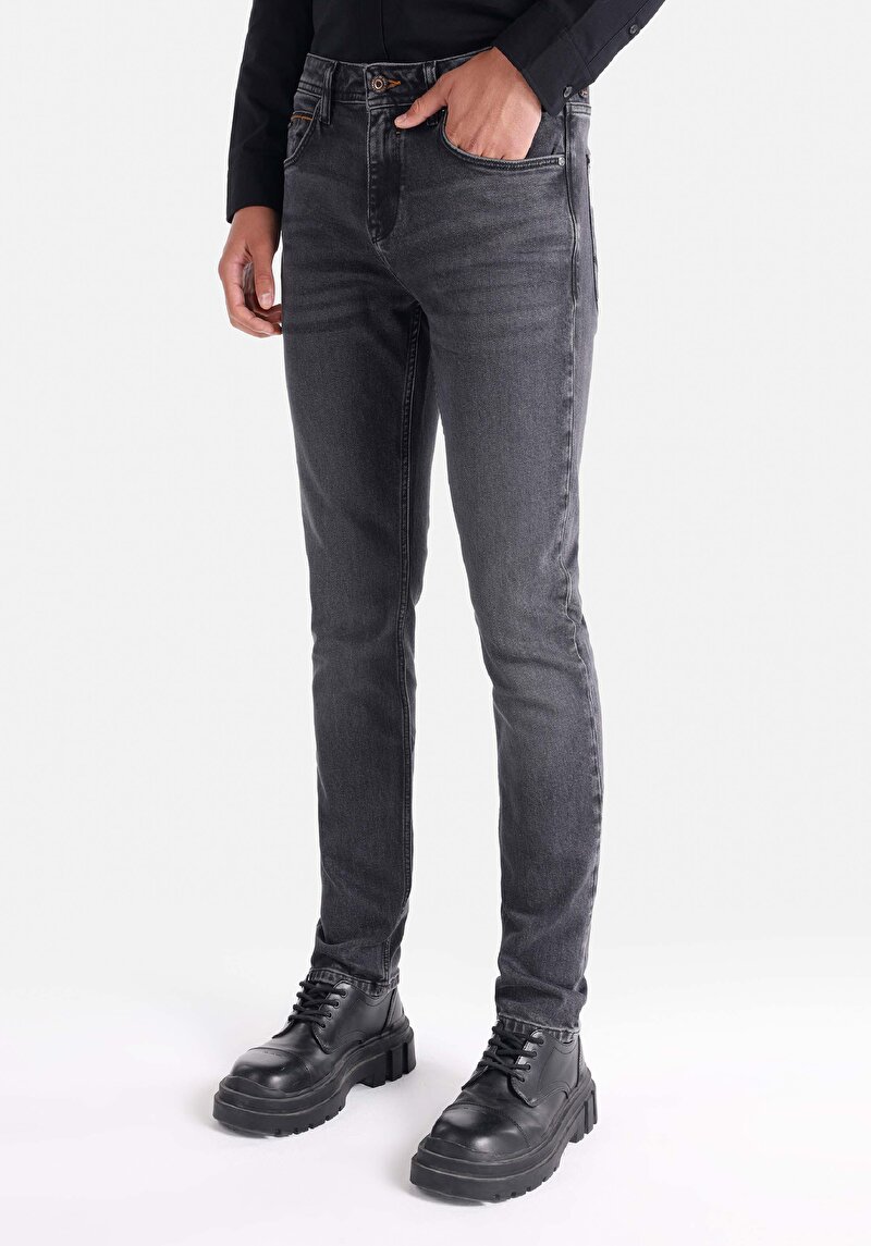 Afișați detalii pentru Blugi Din Denim Pentru Bărbați Cu Talie Dreaptă