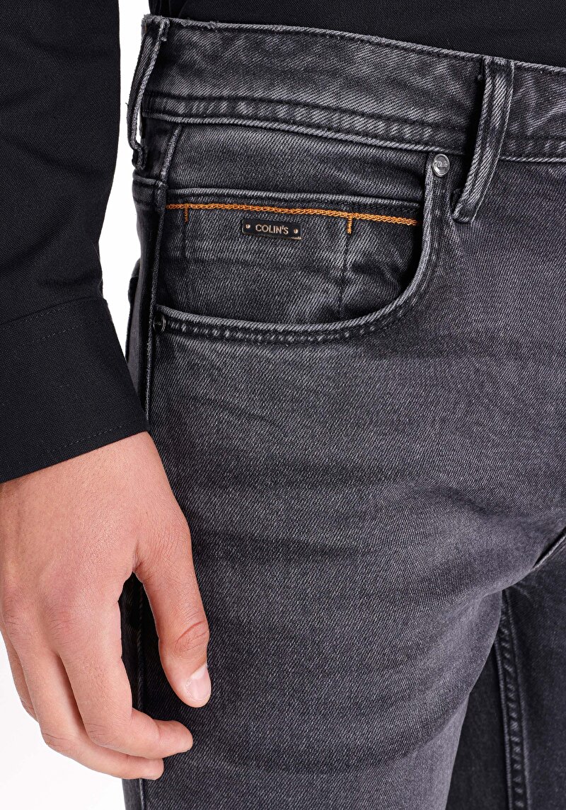 Afișați detalii pentru Blugi Din Denim Pentru Bărbați Cu Talie Dreaptă