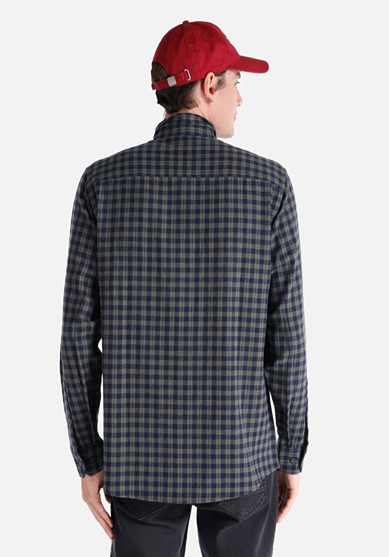 Afișați detalii pentru Camasa Cu Maneca Lunga De Barbati Kaki   Cl1064665