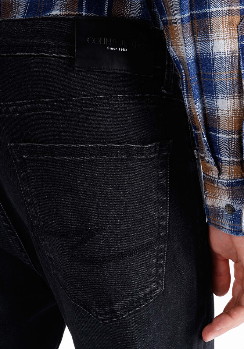 Afișați detalii pentru Regular Fit Talie Medie Picior Drept Blugi Din Denim Pentru Bărbați