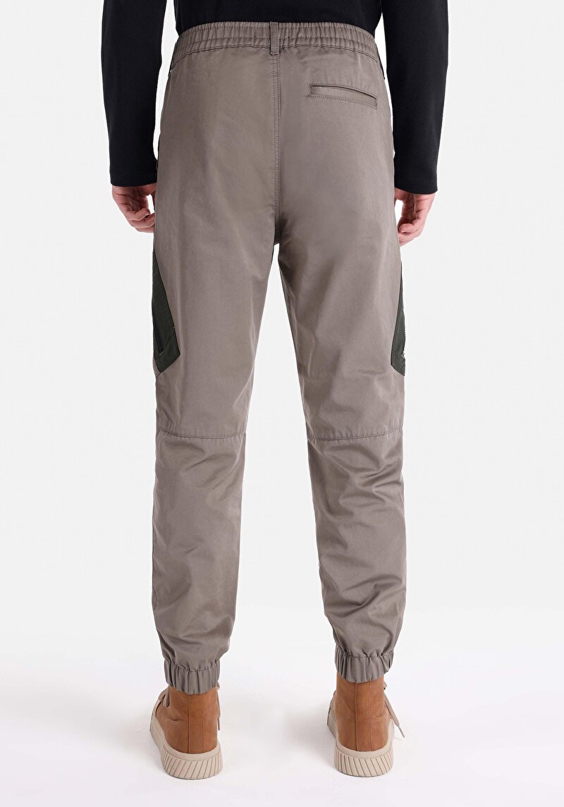 Afișați detalii pentru Regular Fit Talie Medie Pantaloni Verzi Elastici Pentru Bărbați