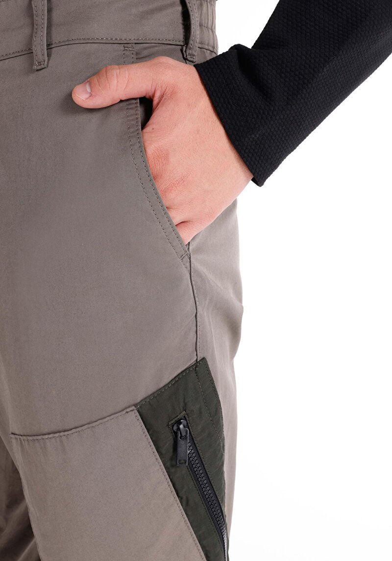 Afișați detalii pentru Regular Fit Talie Medie Pantaloni Verzi Elastici Pentru Bărbați