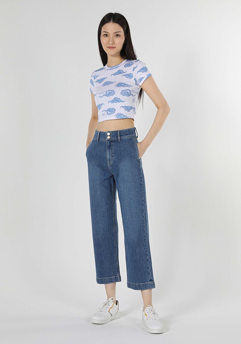 Imagine a Pantaloni De Dama Denim Regular Fit 970 Berry Cl1057910