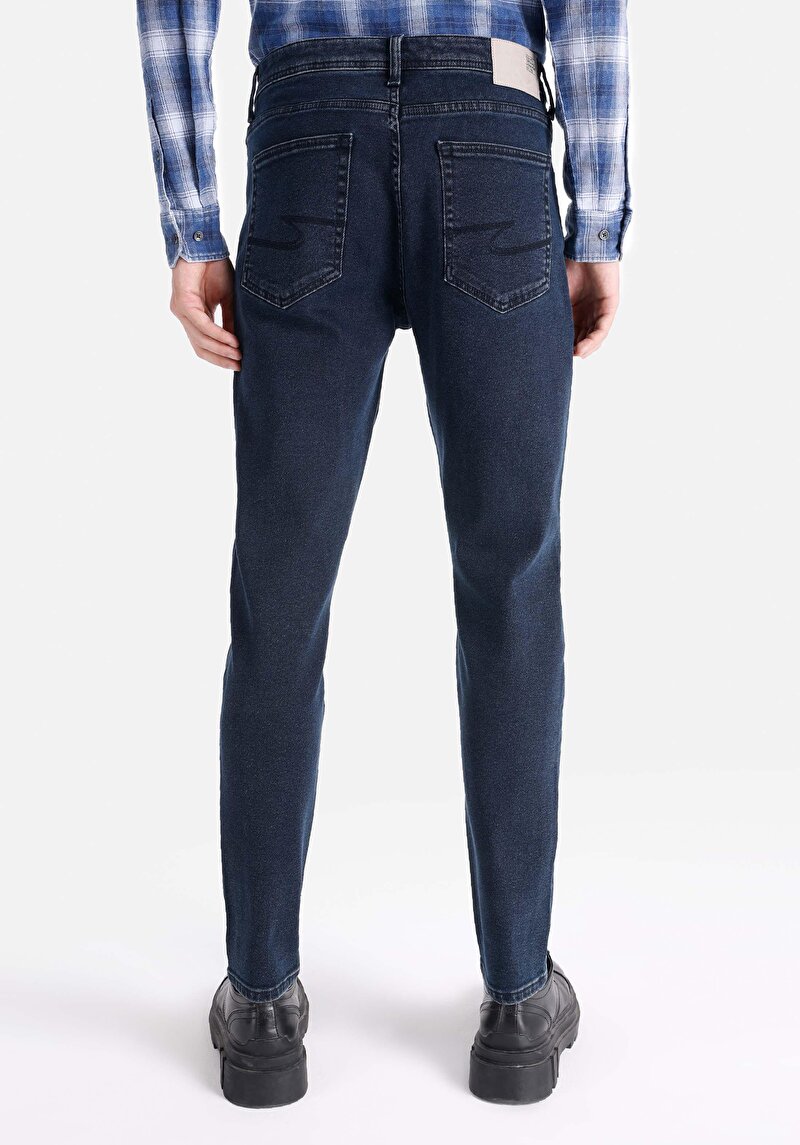 Imagine a Blugi İndigo Pentru Bărbați Regular Fit