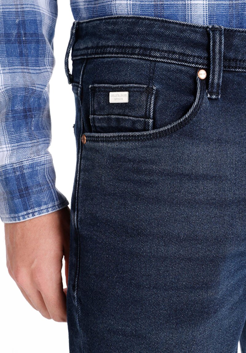 Afișați detalii pentru Blugi İndigo Pentru Bărbați Regular Fit