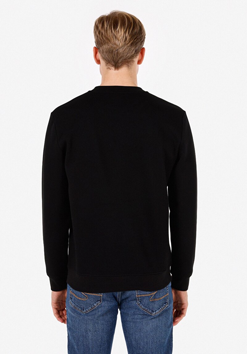 Afișați detalii pentru Hanorac / Bluza De Barbati Negru Regular Fit  Cl1072312