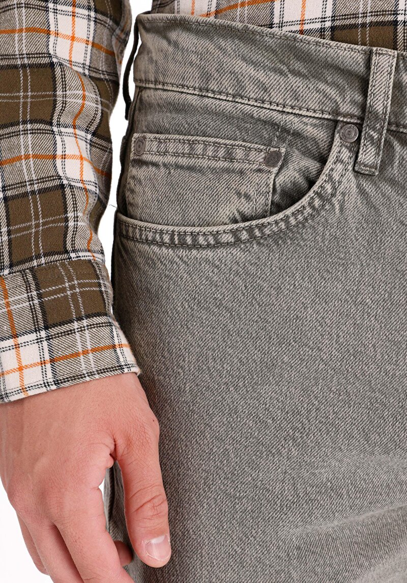 Afișați detalii pentru Pantaloni Verzi Elastici Pentru Bărbați Cu Talie Medie