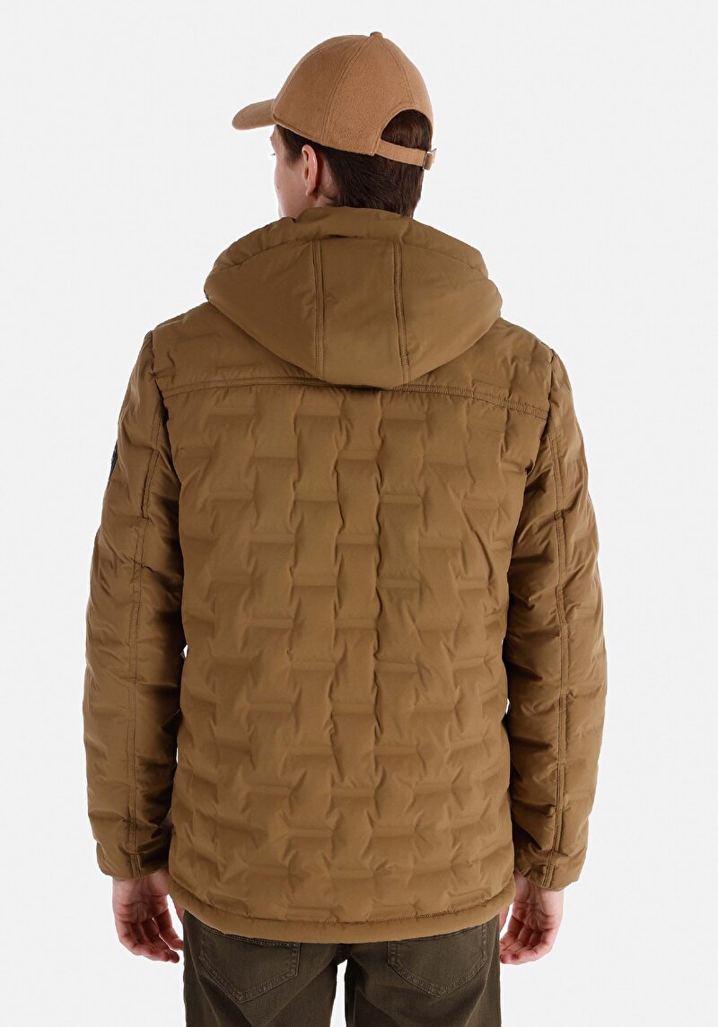 Afișați detalii pentru Palton Maro Pentru Bărbați Slim Fit