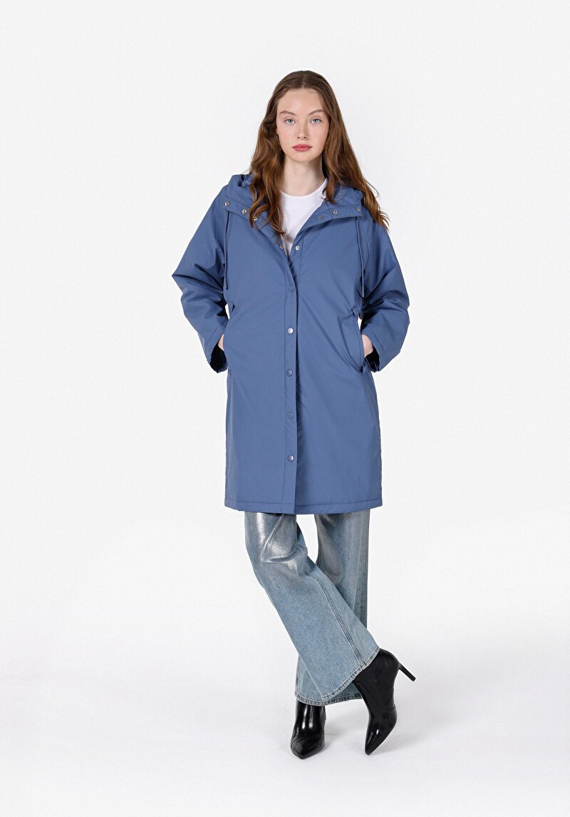 Imagine a Jacheta De Dama Albastru Regular Fit  Cl1072349