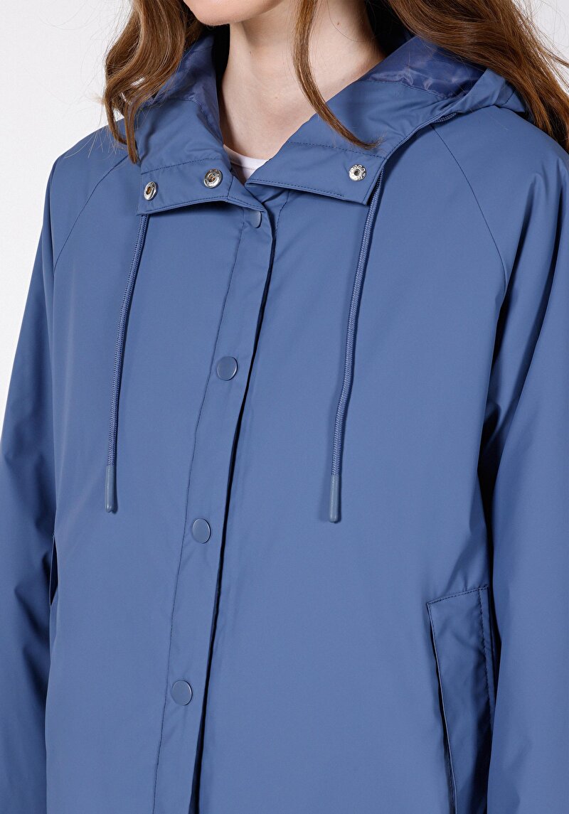 Imagine a Jacheta De Dama Albastru Regular Fit Cl1072349