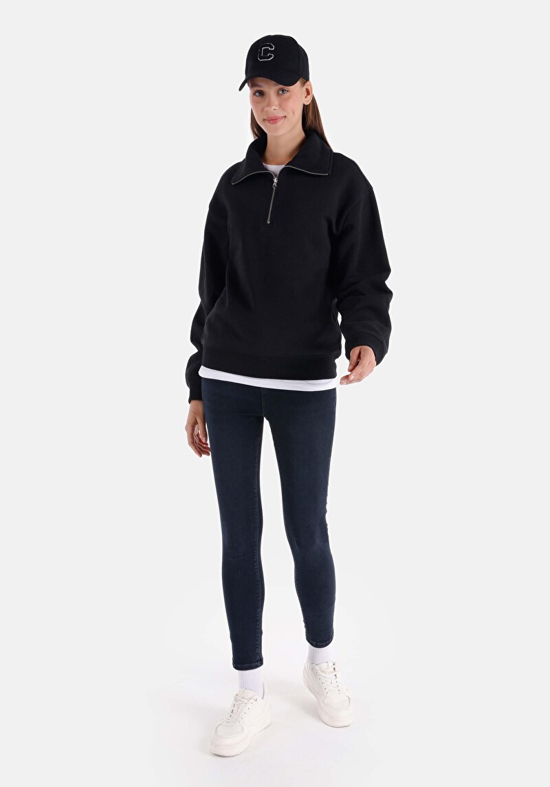 Imagine a Skinny Fit Talie Talie Picior Îngust Blugi Din Denim Pentru Femei