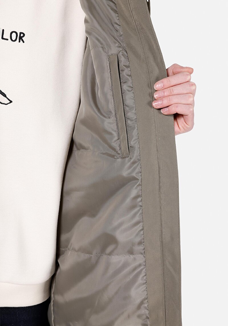 Afișați detalii pentru Jacheta De Dama Kaki Regular Fit  Cl1072356