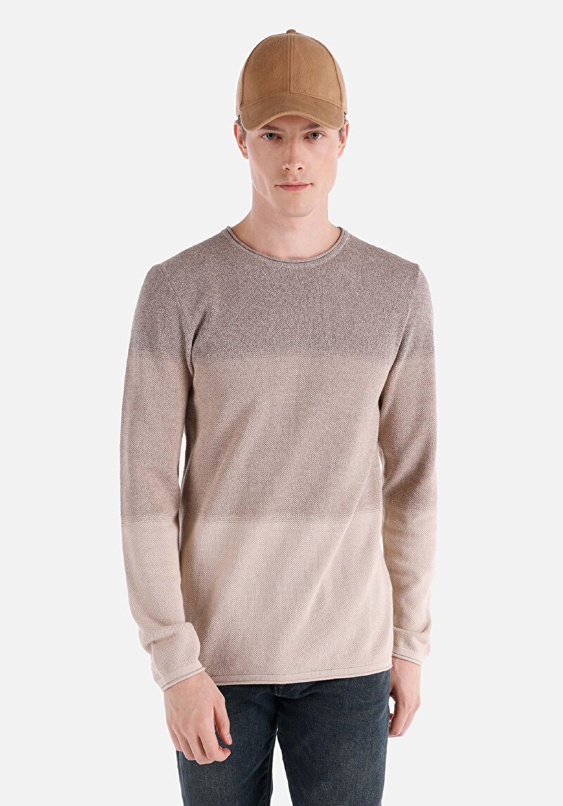 Imagine a Pulover De Barbati Bej Regular Fit Cl1064867