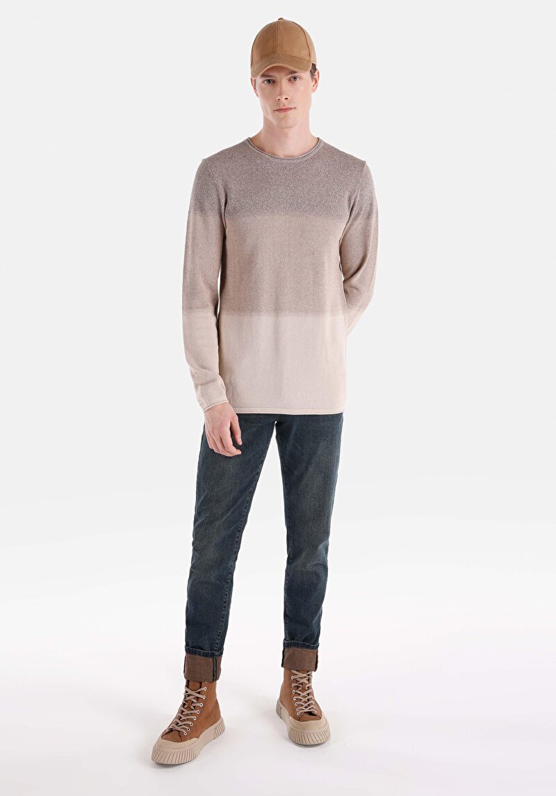 Imagine a Pulover De Barbati Bej Regular Fit Cl1064867