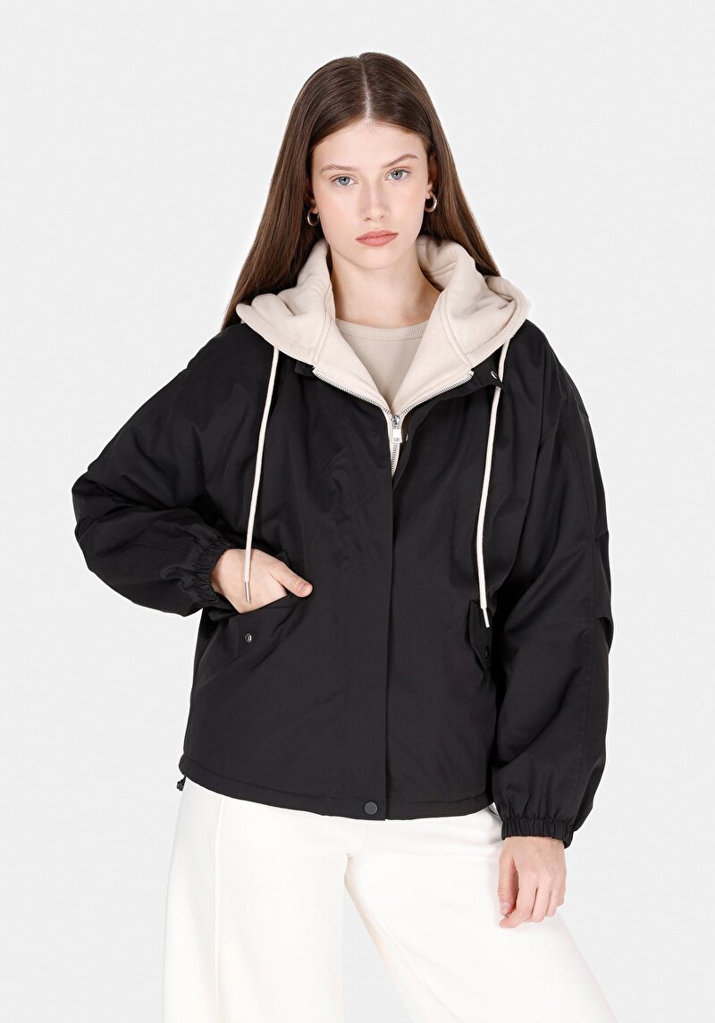 Imagine a Jacheta De Dama Negru Regular Fit  Cl1072357