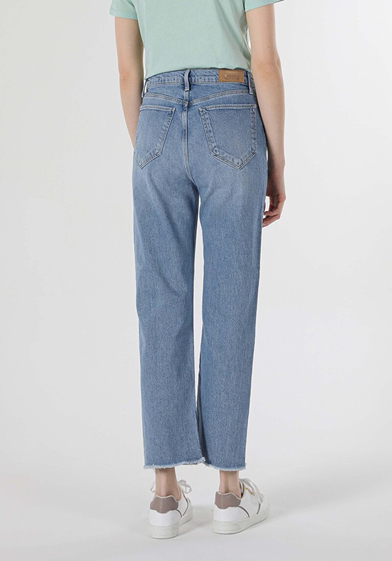 Afișați detalii pentru Pantaloni De Dama Albastru Regular Fit 900 Laris Cl1058602