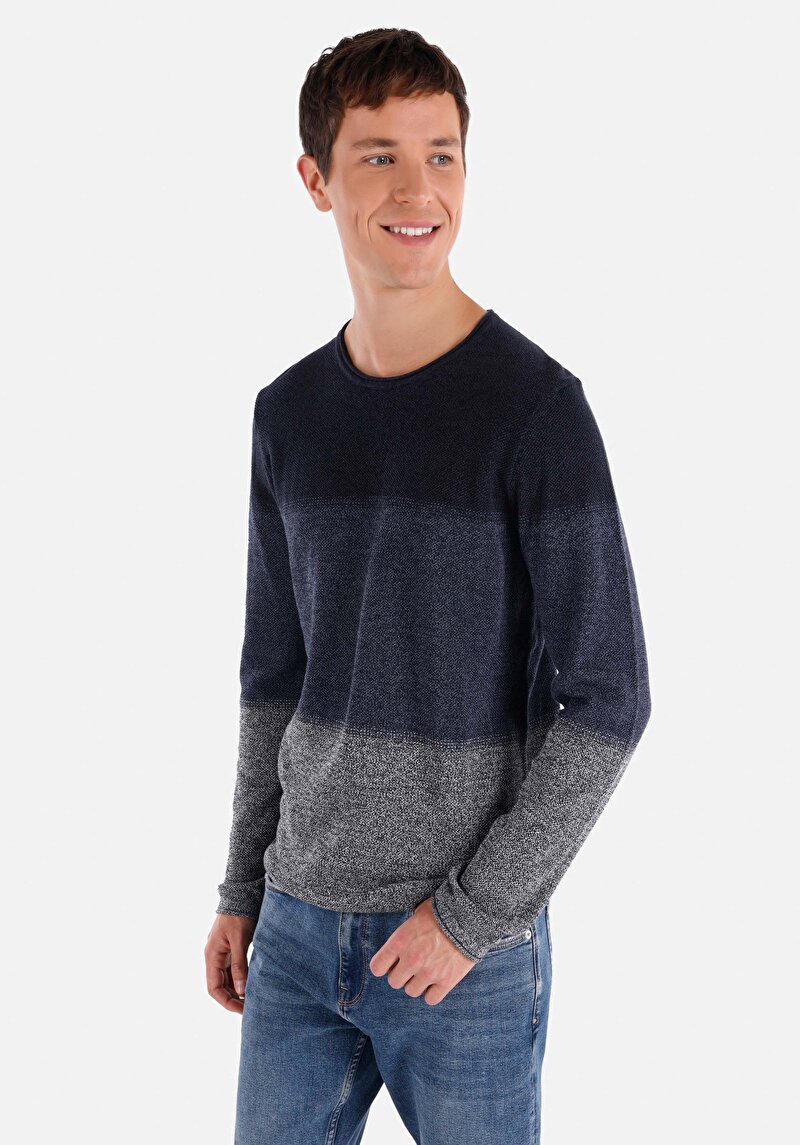 Imagine a Pulover De Barbati Albastru Marin Regular Fit  Cl1064867