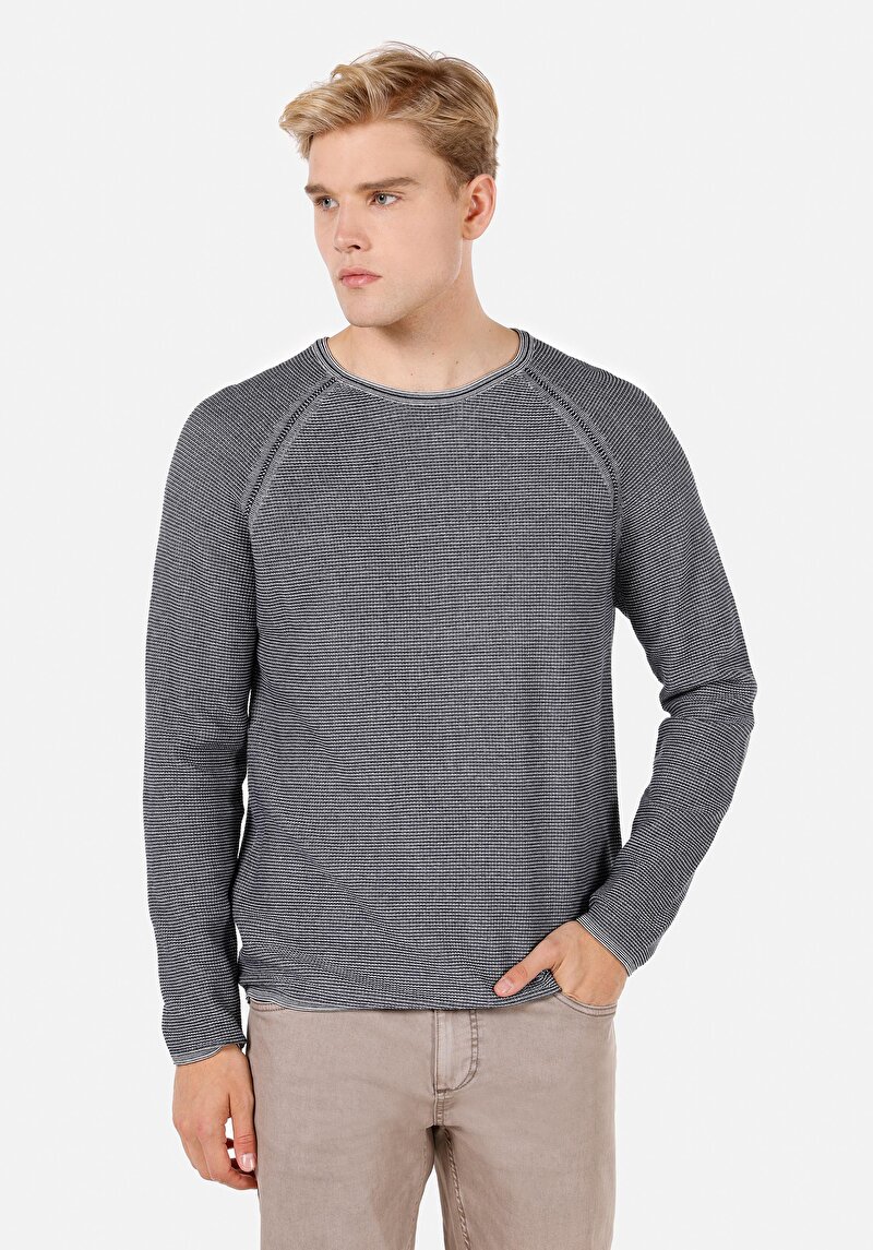 Imagine a Pulover De Barbati Albastru Marin Regular Fit  Cl1072362